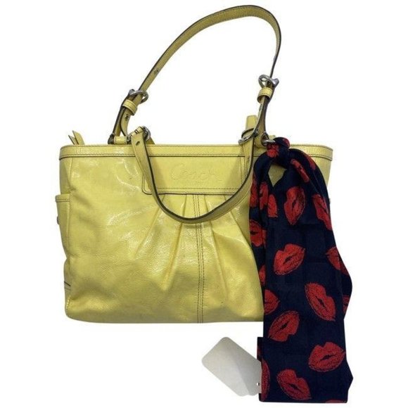 coach w w detachable specialty tie accent yellow s - Picture 1 of 12